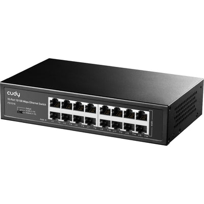 Cudy 16-Port 10 100 Mbit/s Ethernet-Switch (schwarz)