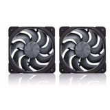 Noctua nf-a12x25 g2 pwm sx2-pp chromax.black Gehäuselüfter (schwarz, 2 Stück, 120 x 120 x 25 mm) - afbeelding 4