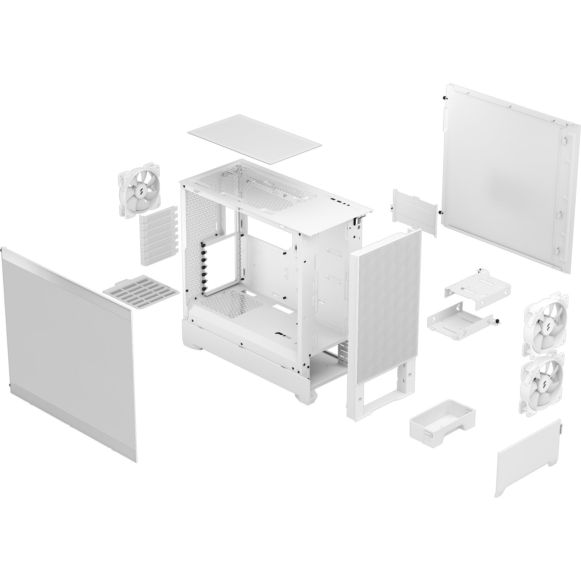 Fraktales Design Pop Air RGB weiße TG Clear Tönung