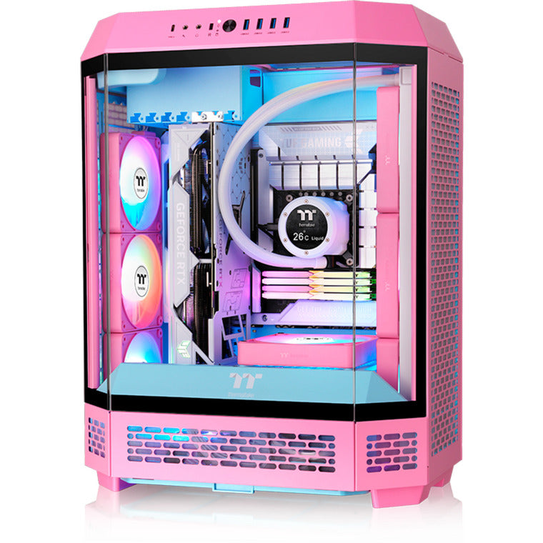 Thermaltake CT120 EX ArGB Sync PC-Lüfter Pink (3-Lüfter-Pack) Gehäuselüfter (Rosa, 3 Stück, 120 x 120 x 25 mm, PWM)