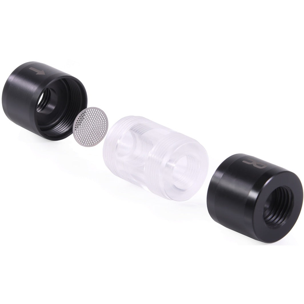 Alphacool Eiszapfen Acryl-Acetal-Inline-Filter G1 4 Innengewinde (schwarz transparent)