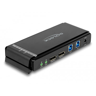Delock DisplayPort 1,4 KVM Switch, 8K 60 Hz, USB 3.2 Gen 1