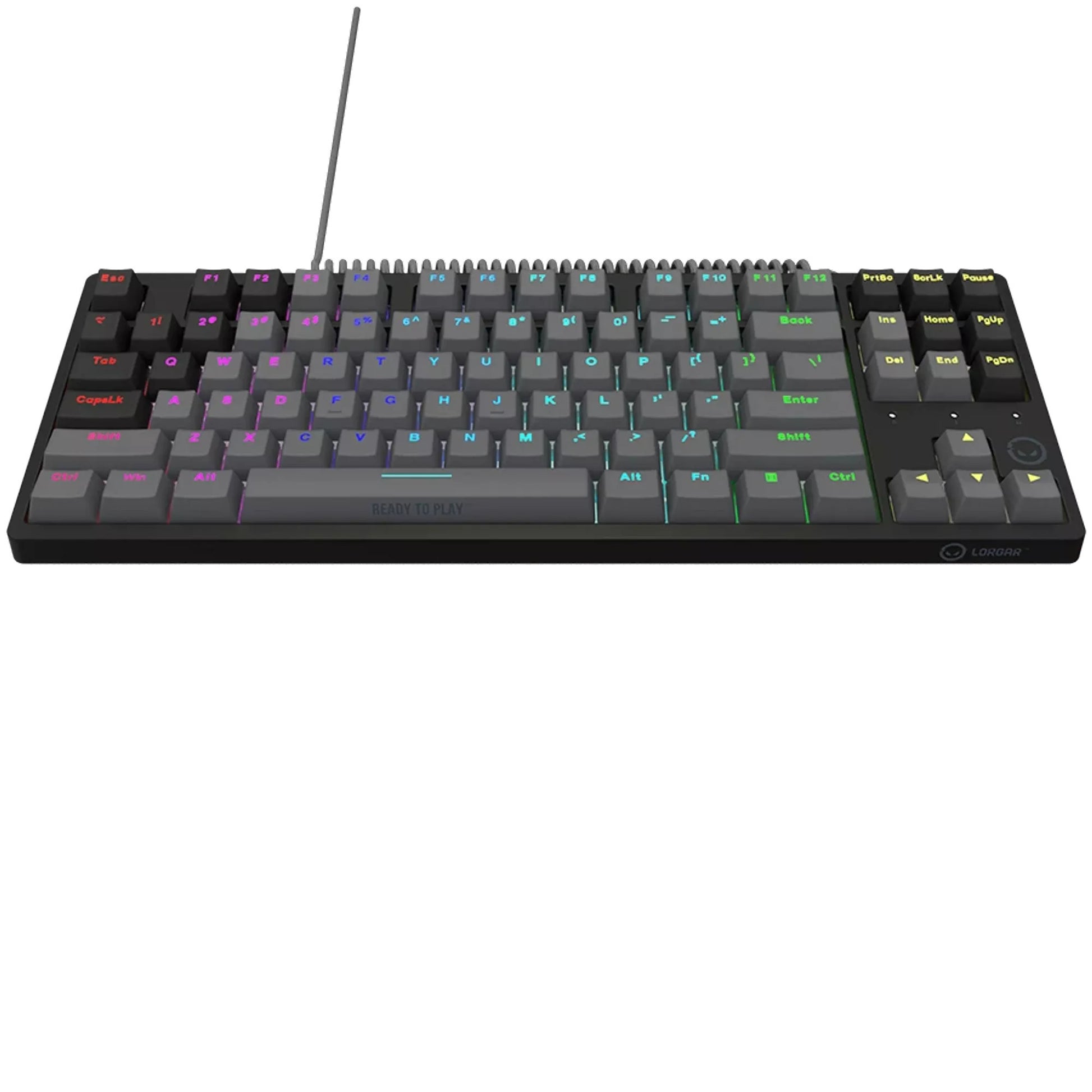 Lorgar Azar 514TKL, Gaming-Tastatur (schwarz, US-Layout, Logar Dream, TKL, RGB)