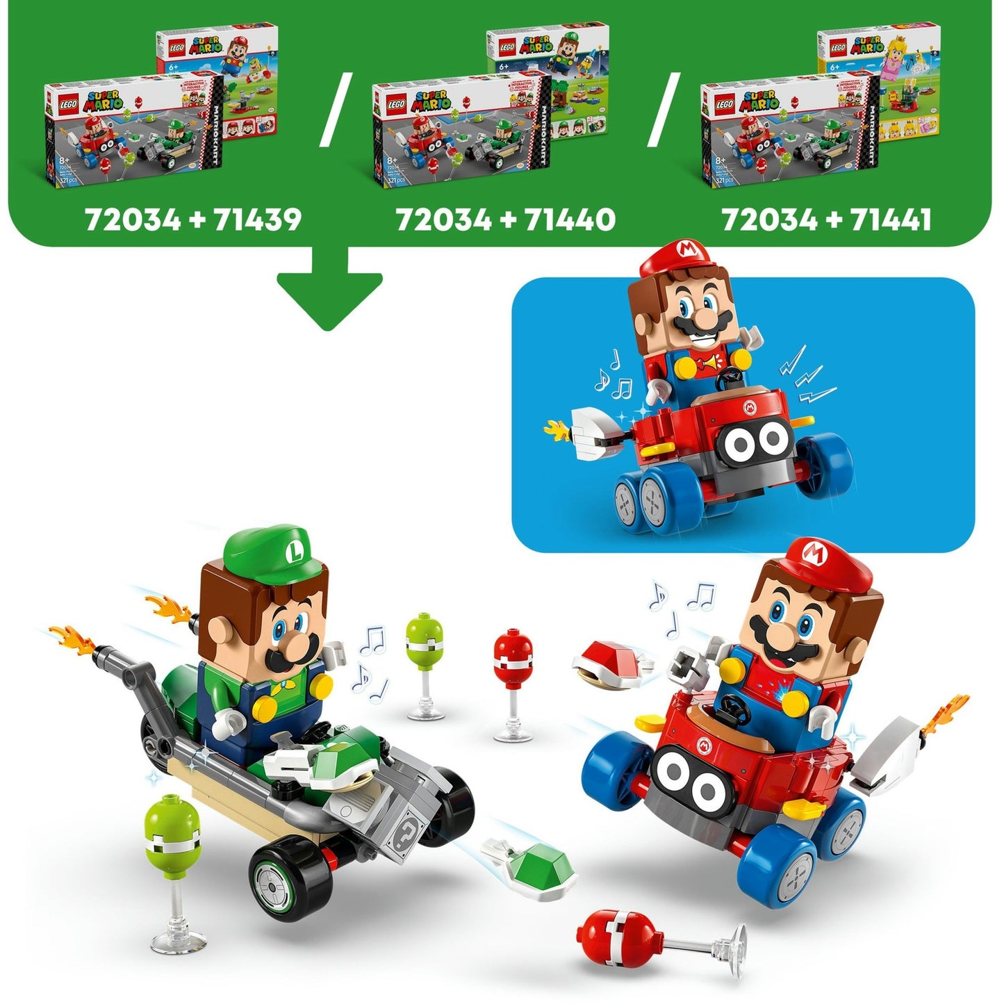 Lego Lego Super Mario 72034 Mario Kart Baby Mario Vs. Baby Luigi