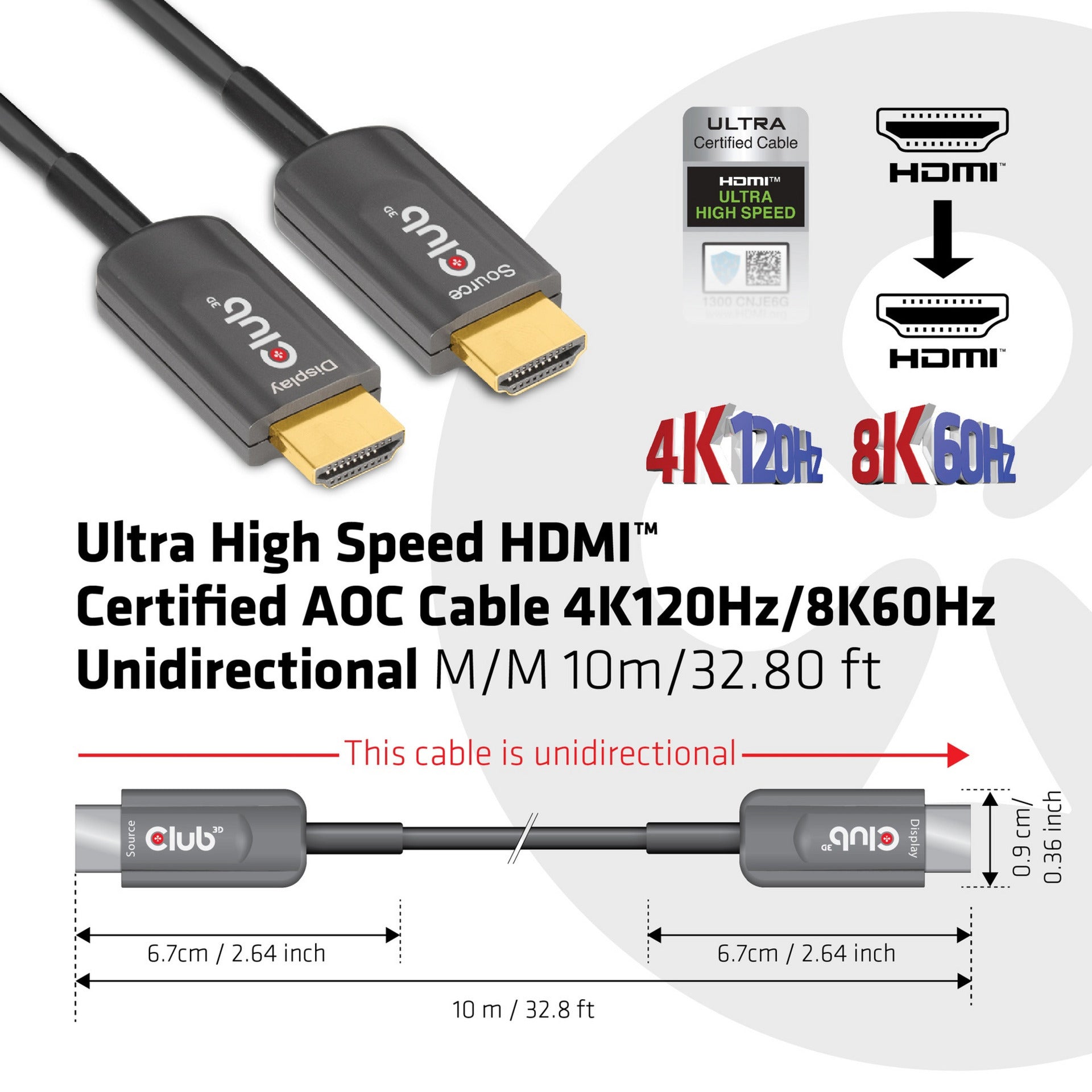 Club 3D HDMI Certified AOC