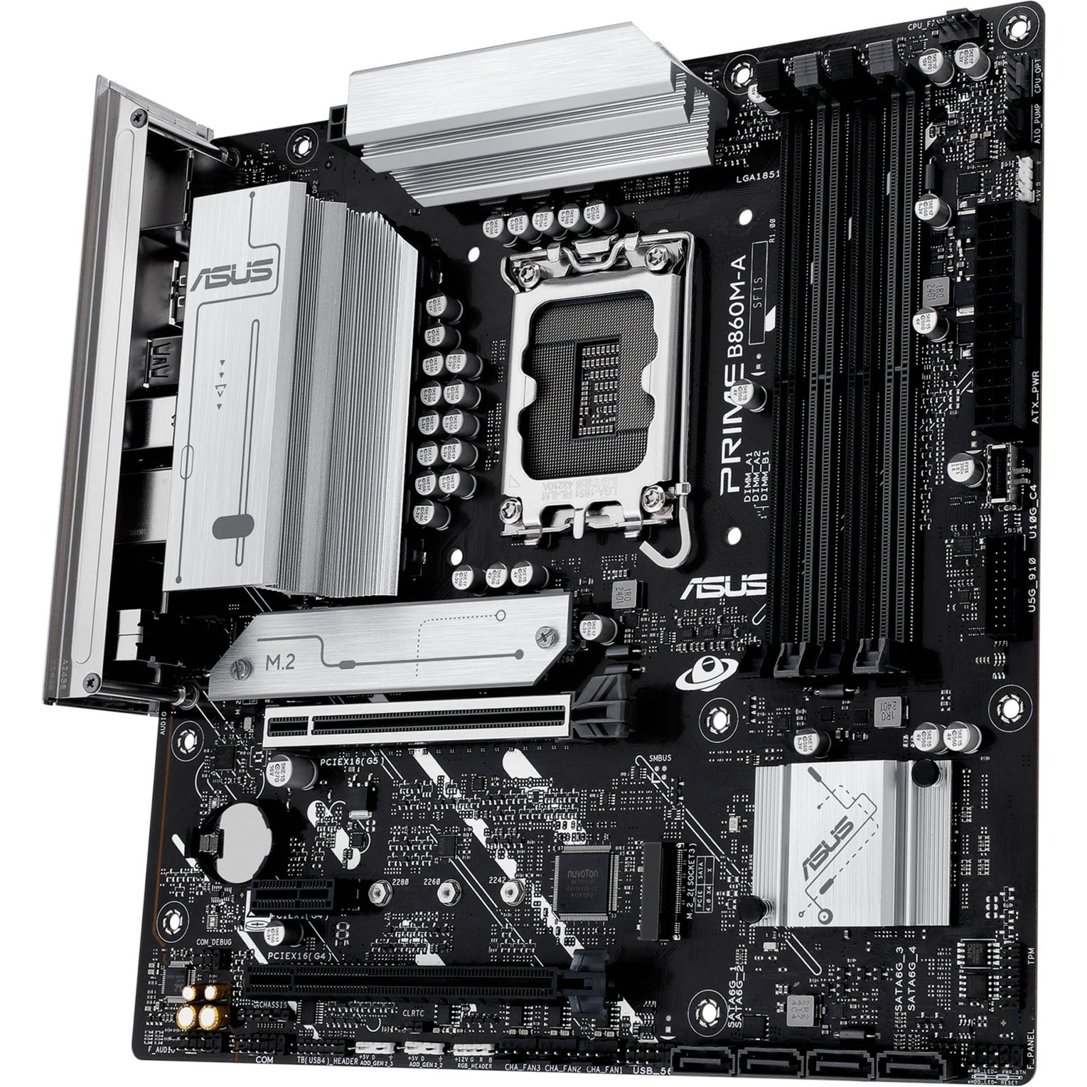Asus Prime B860M-A-CSM Sockel 1851 Motherboard (Raid, 2,5 GB-LAN, Sound, µatx)