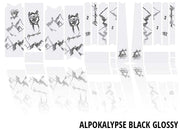 Unleazhed kratzfester Rahmenschutzfilm Gravel Bike BPG01 Alpocalypse Black - afbeelding 2