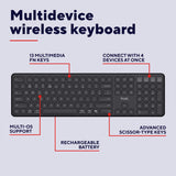 Trust Vaiya kabellose Tastatur (schwarz, US-Layout, Bluetooth 2,4 GHz) - afbeelding 6