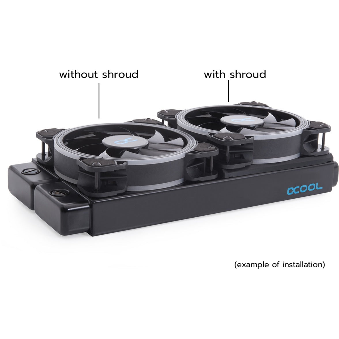 Alphacool Gehäuseentkopplung 120mm (7mm dick) Montagerahmen (schwarz)