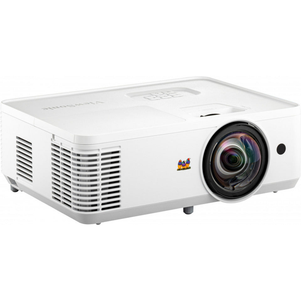 Viewsonic PS502W WXGA Short-Throw-DLP-Projektor (Weiß, 4000 Ansi Lumen, für Unternehmen und Bildungseinrichtungen)