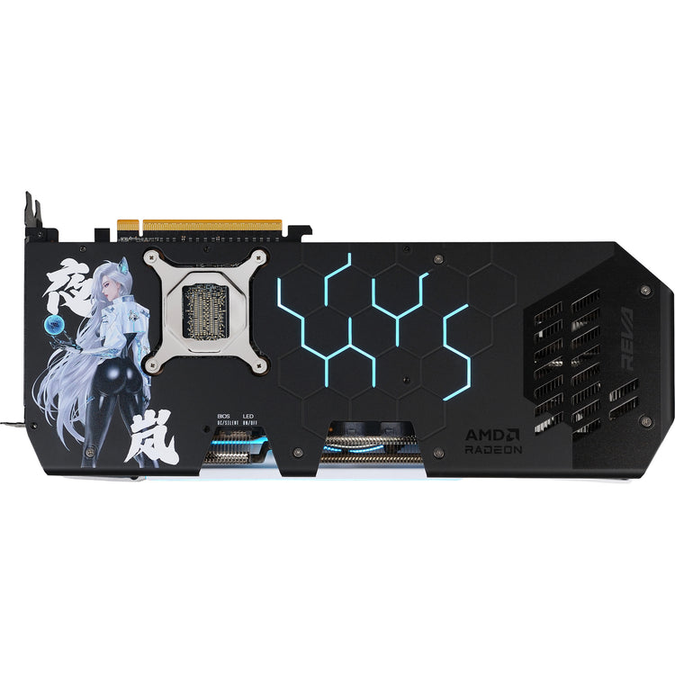 Powercolor Radeon RX 9070 XT Hellhound Reva16GB Limited Edition Grafikkarte (weiß schwarz, RDNA4, GDDR6, 3x Display Port, 1x HDMI)