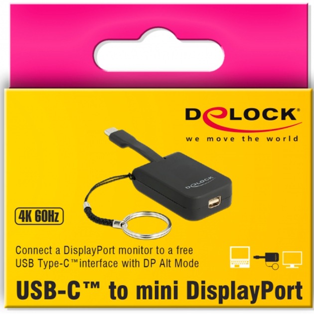 Delock USB-C> Mini-Displayport-Adapterschlüsselring