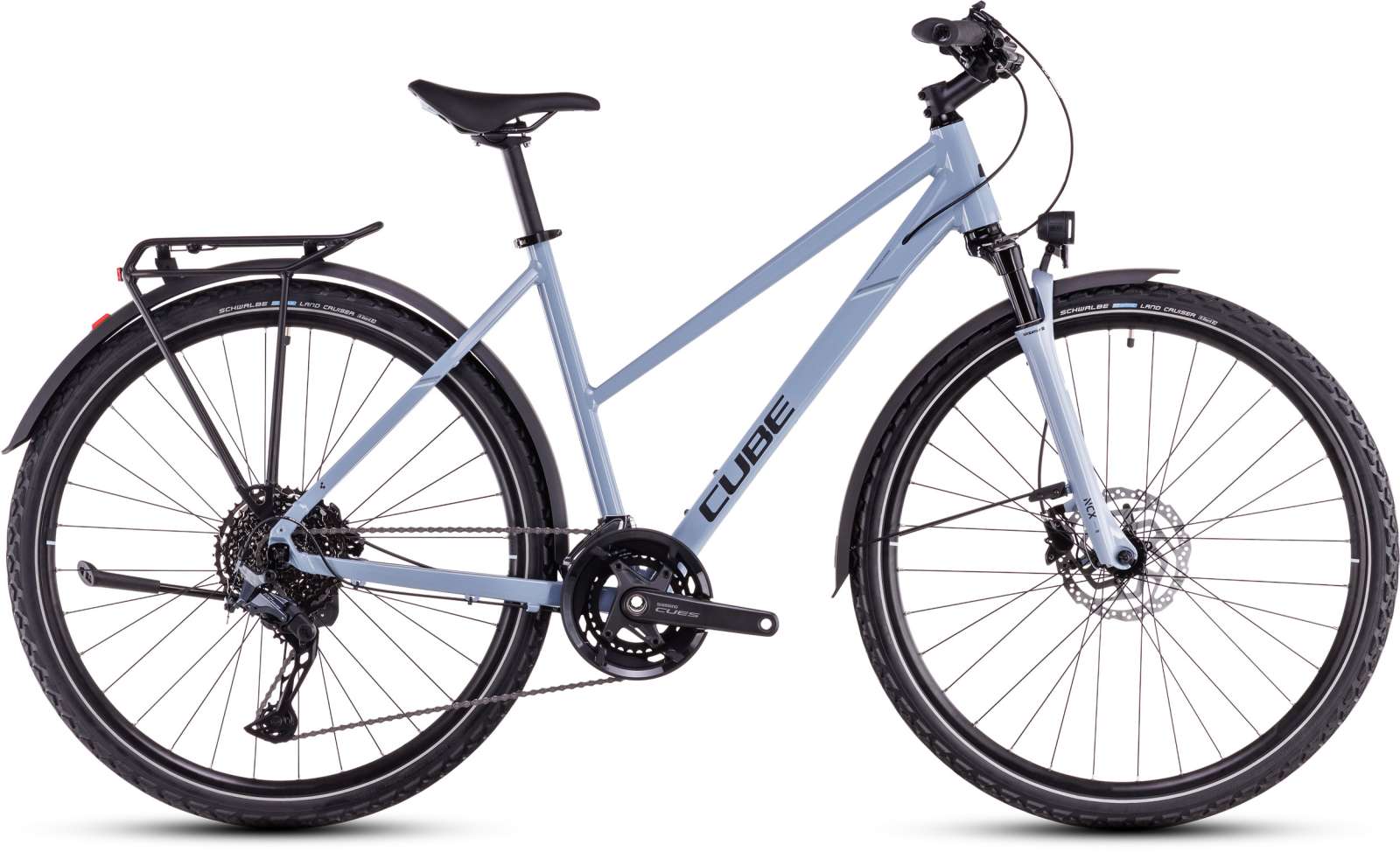 Cube Nature Excel Allroad Lady Taubenblau und Schwarz