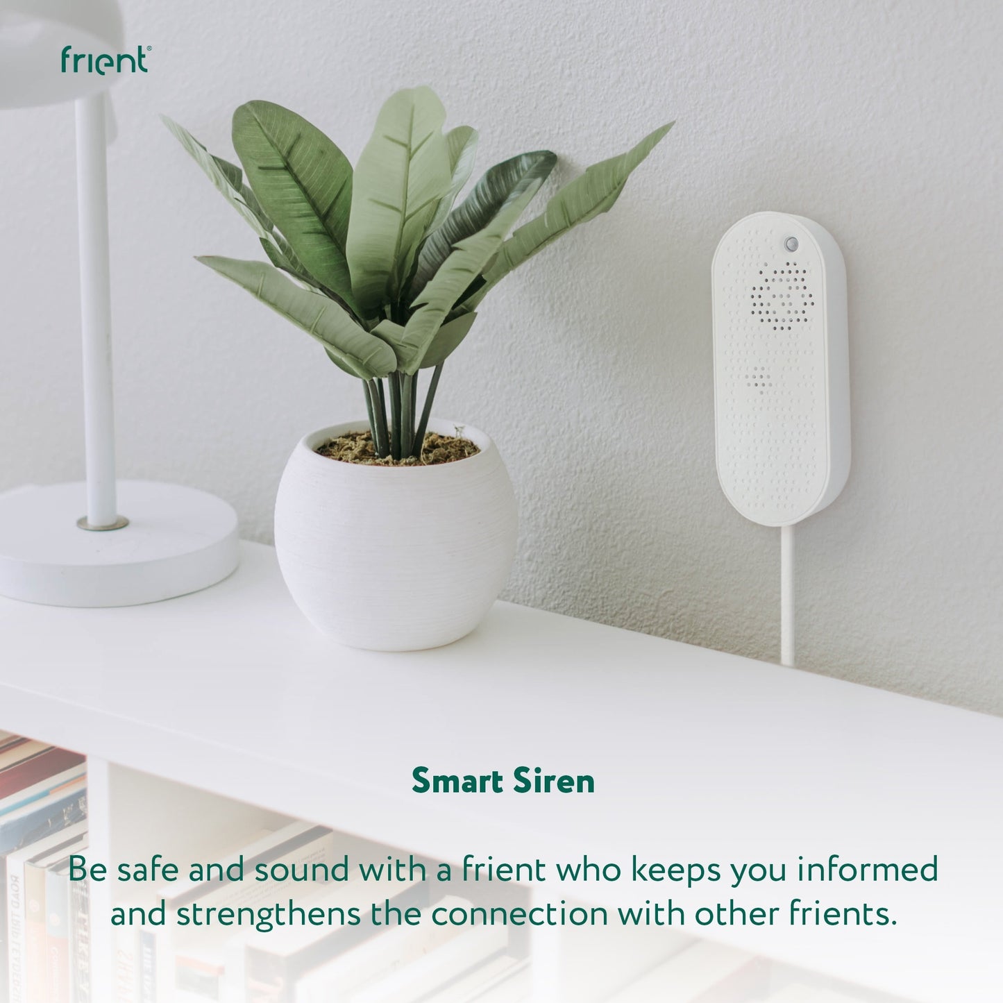Frient Smart Siren EU Sirene (weiß, Zigbee 3.0)