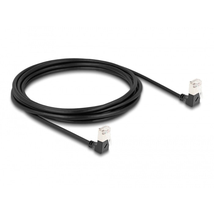 Delock RJ45 Network Cable Cat.6a S FTP Slim 90 ° nach unten