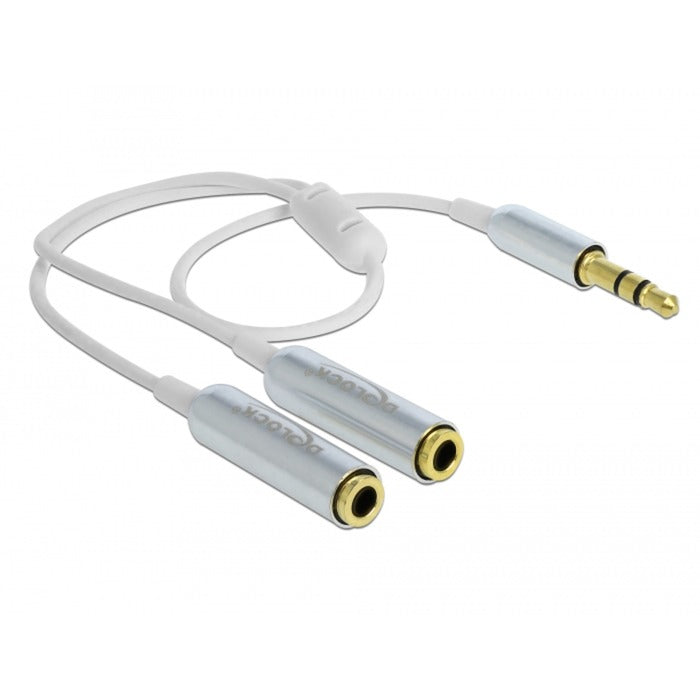 Delock -Kabel -Audio -Splitter -Stereobuchse männlich 3,5 mm> 2x s