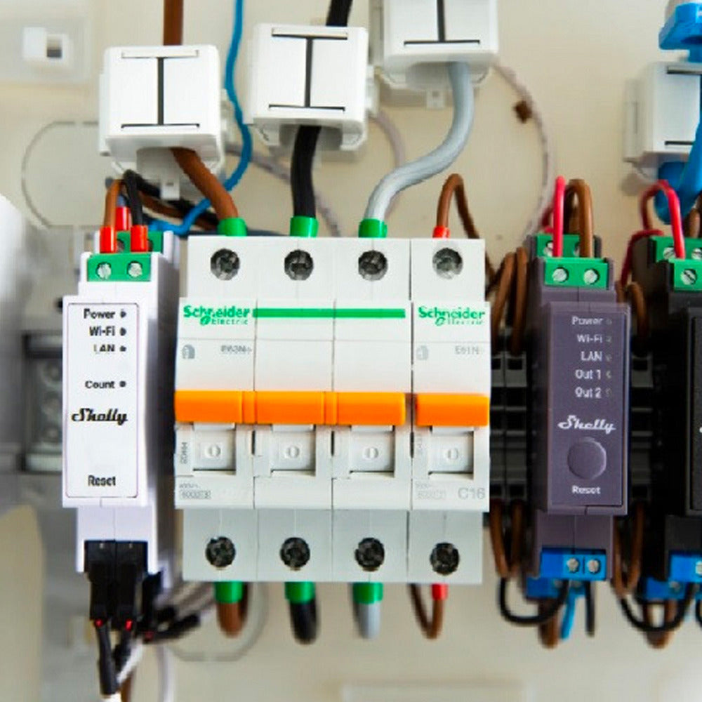 Shelly pro 3em-120a v2 Messgerät (weiß, LAN, WLAN, Bluetooth)