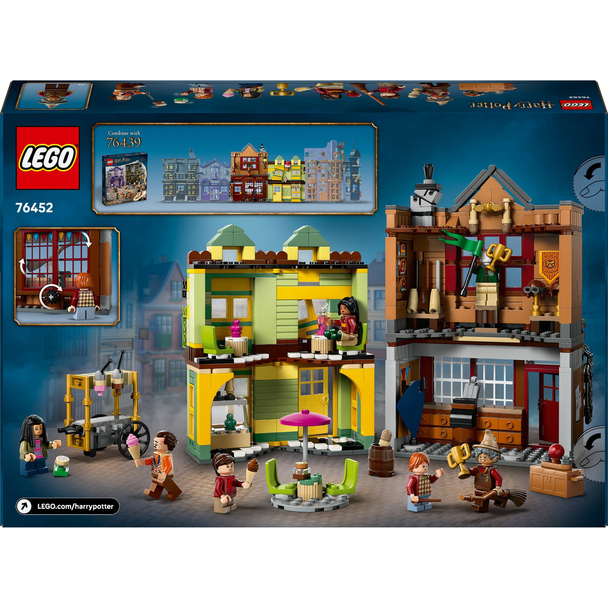 LEGO 76452 Harry Potter Zwik Bandage Zwerkbalpaleis und Eisdiele