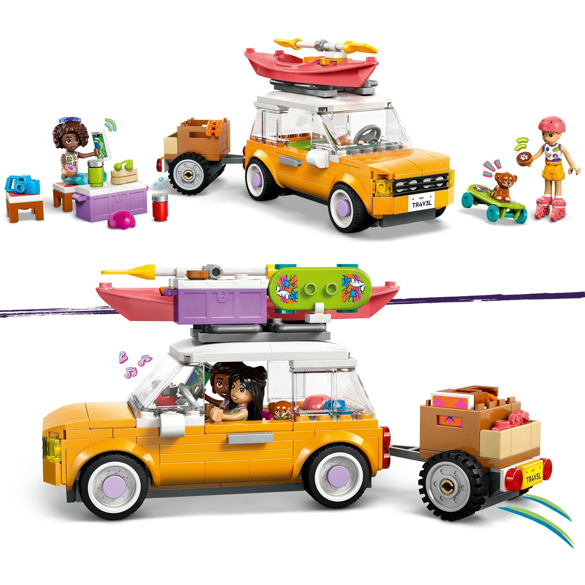 PIC LEGO 42659 Freunde zusammen auf Roadtrip
