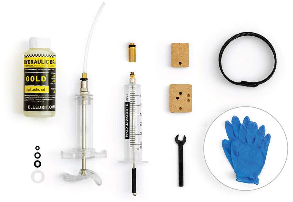 Bleedkit Entlüftungsset Werkstatt + Bremsflüssigkeit Gold 100ml - Shimano MTB Road
