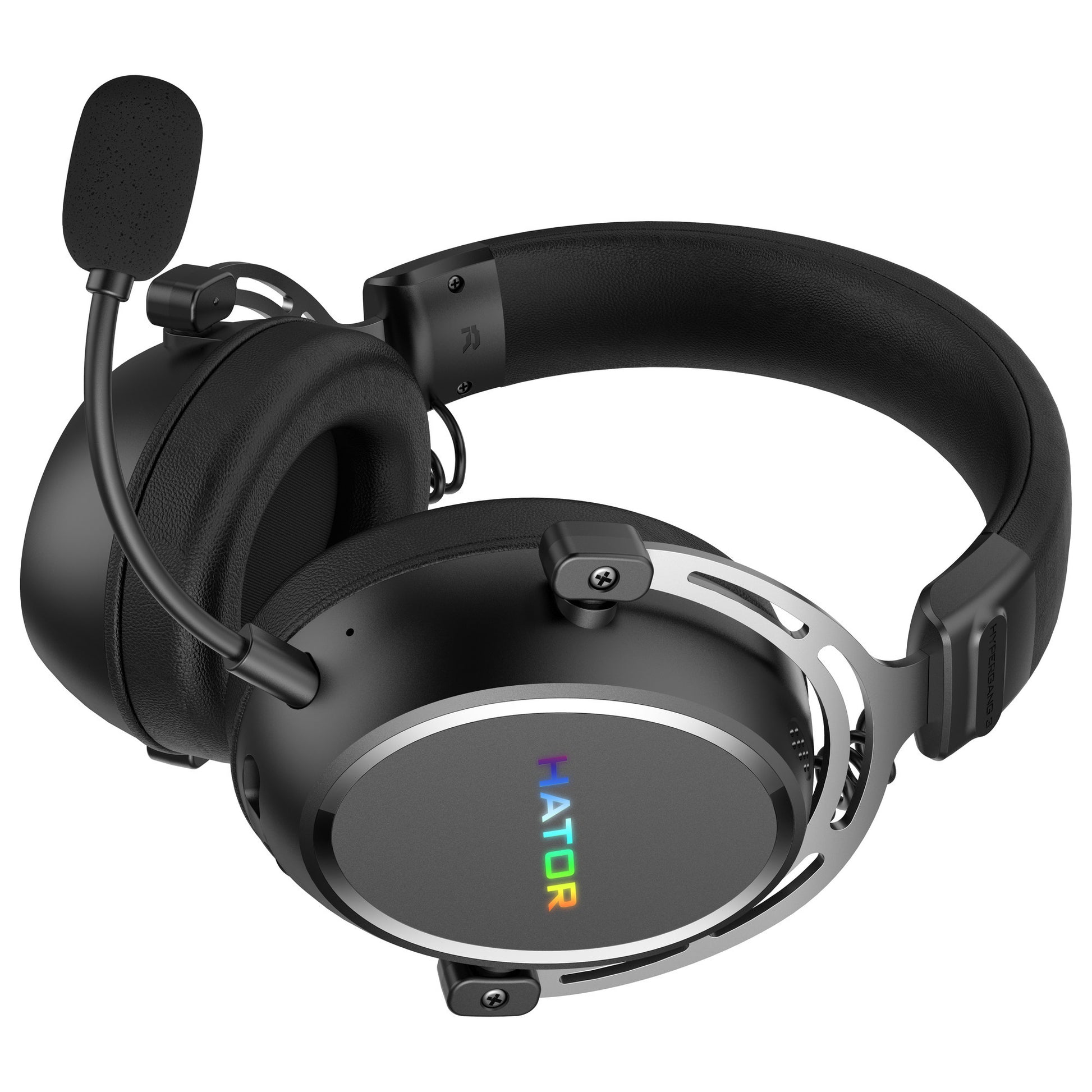 Hator Hypergang 3 kabelloses Over-Ear-Gaming-Headset (schwarz, RGB, 2,4 GHz Bluetooth USB)