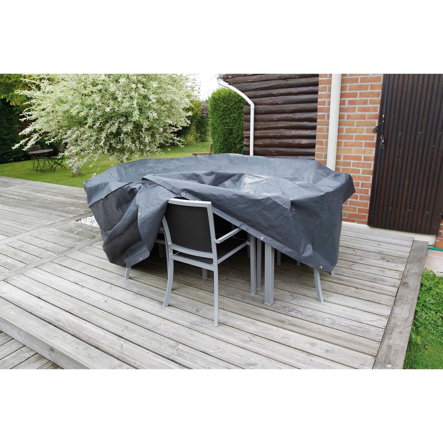 Naturgartenmöbelabdeckung für Runde Tisch und Stühle
