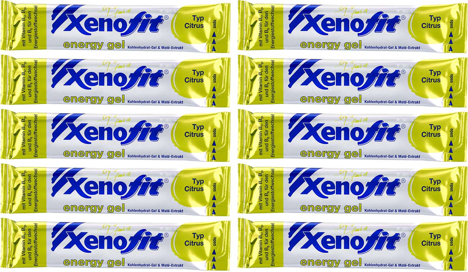 Xenofit Energiegel Zitrus 10x25g