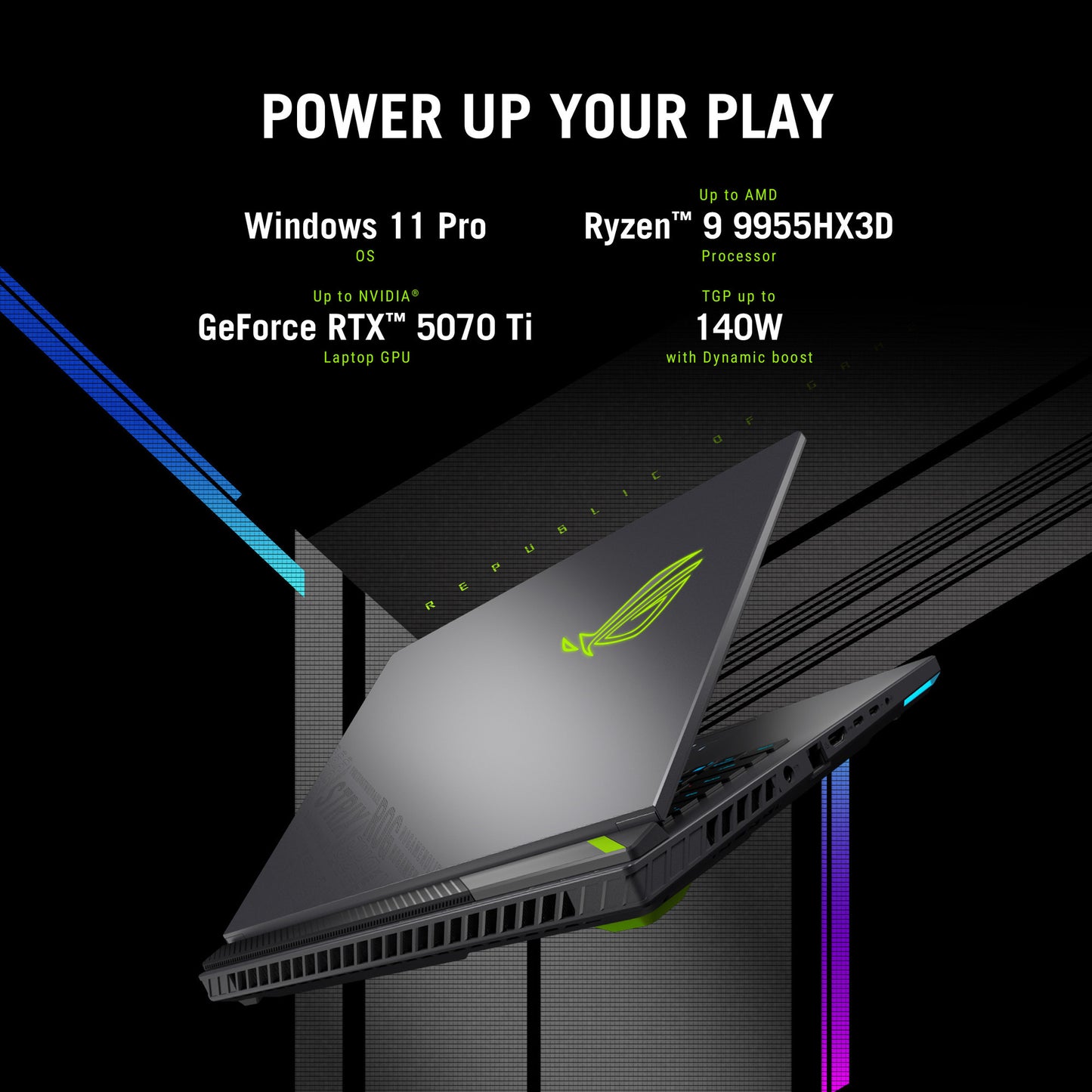Asus ROG Strix G16 G614pp-S5076W 16 Gaming-Laptop (Grau | R9 8940HX | RTX 5070 | 32 GB | 1 TB SSD)