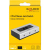 Delock Switch Stereo -Buchse 3,5 mm 2 Porthandbuch Bidirectio