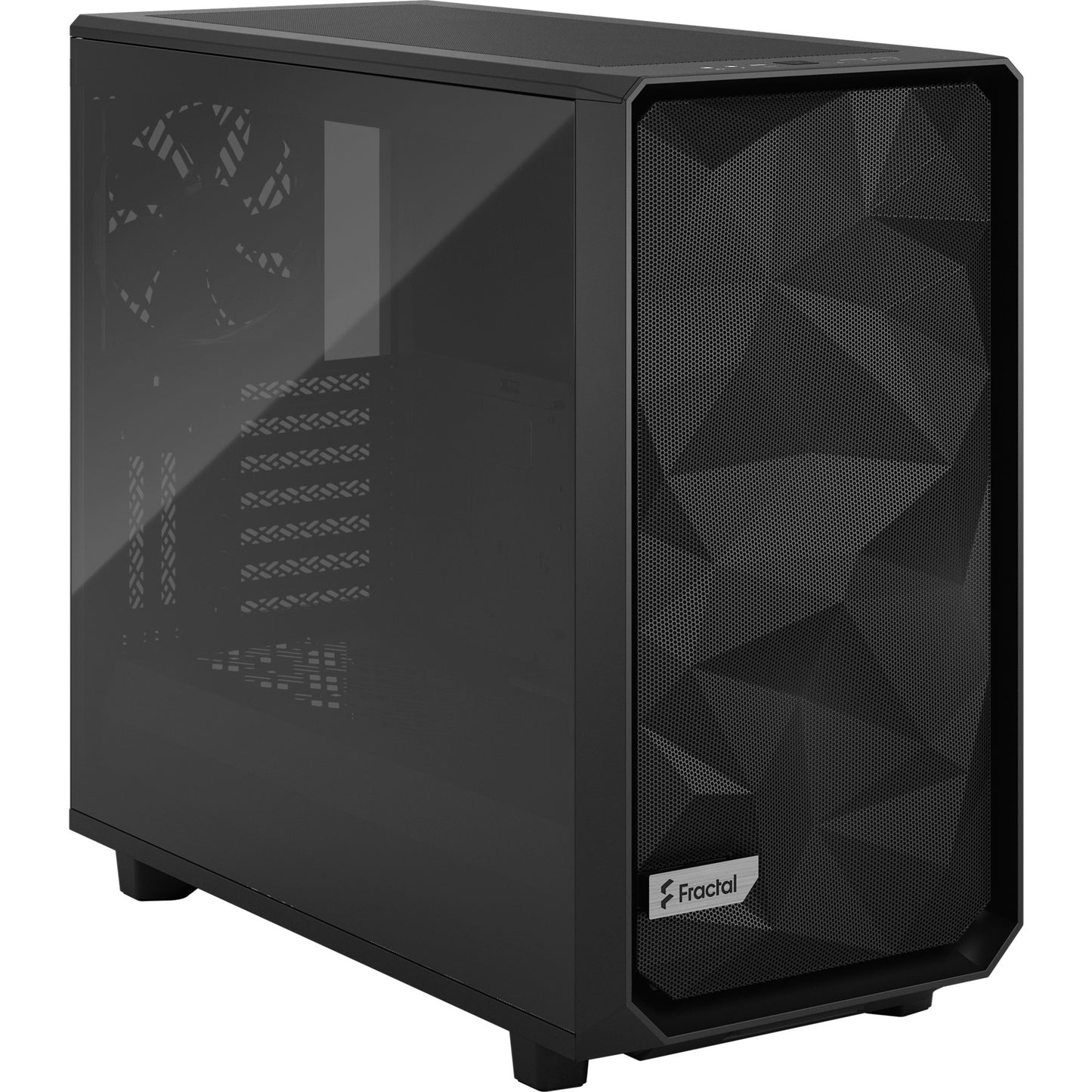 Fraktales Design meshify 2 leuchtendem Glas
