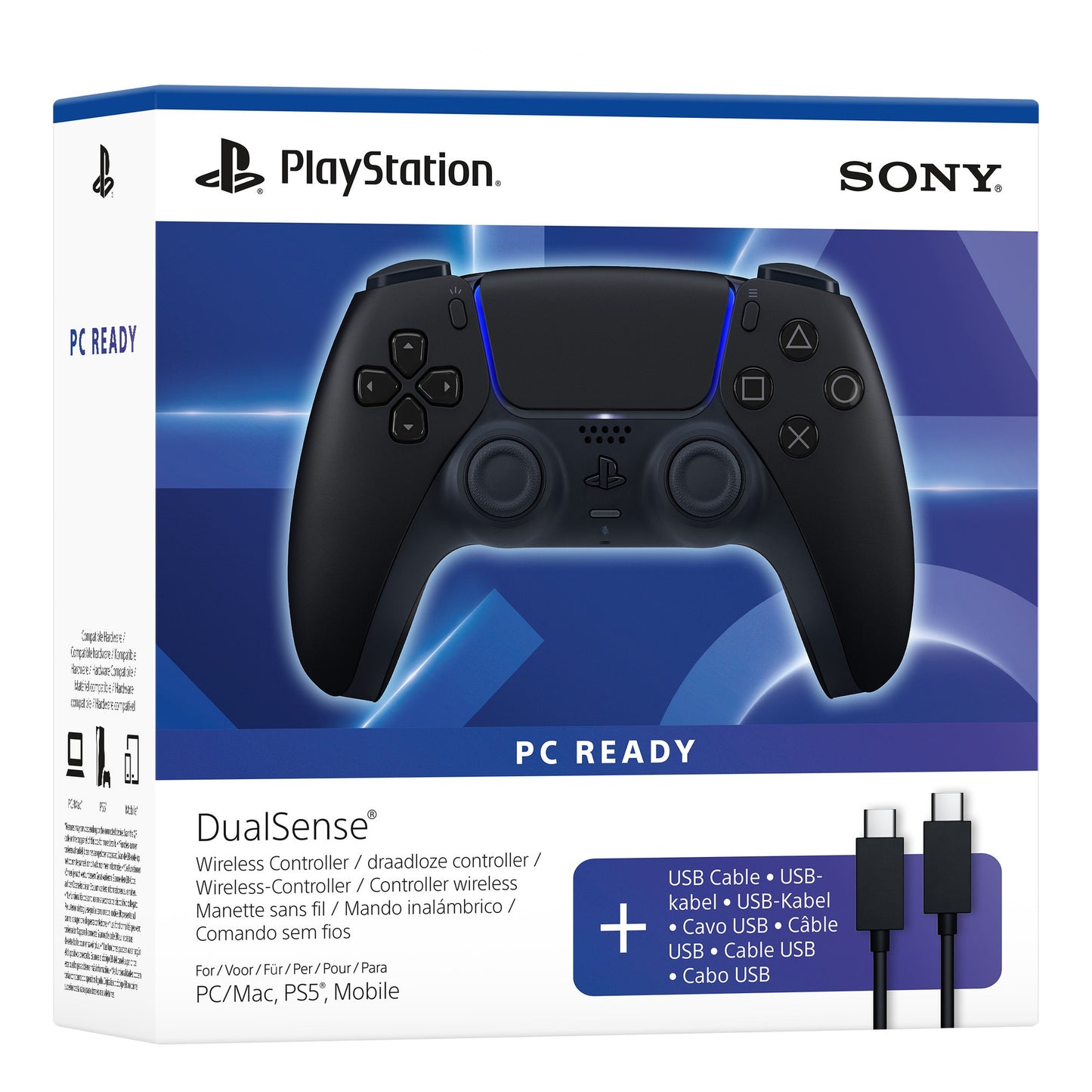 Sony Dualsense Wireless-Controller – Mitternachtsschwarz (schwarz)