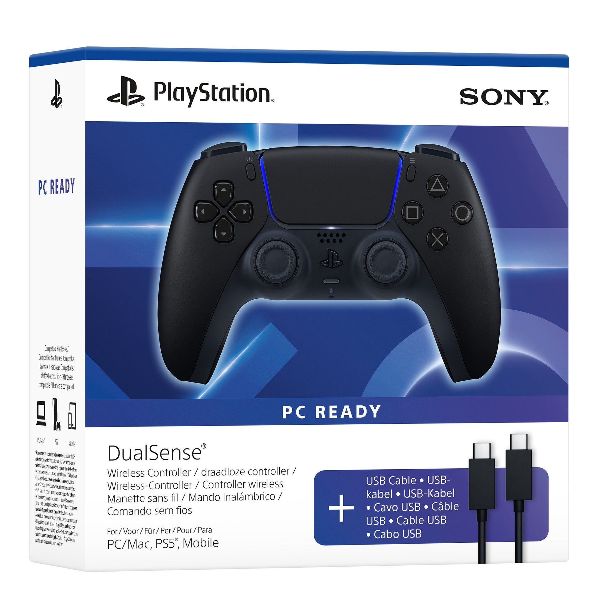 Sony Dualsense Wireless-Controller – Mitternachtsschwarz (schwarz)
