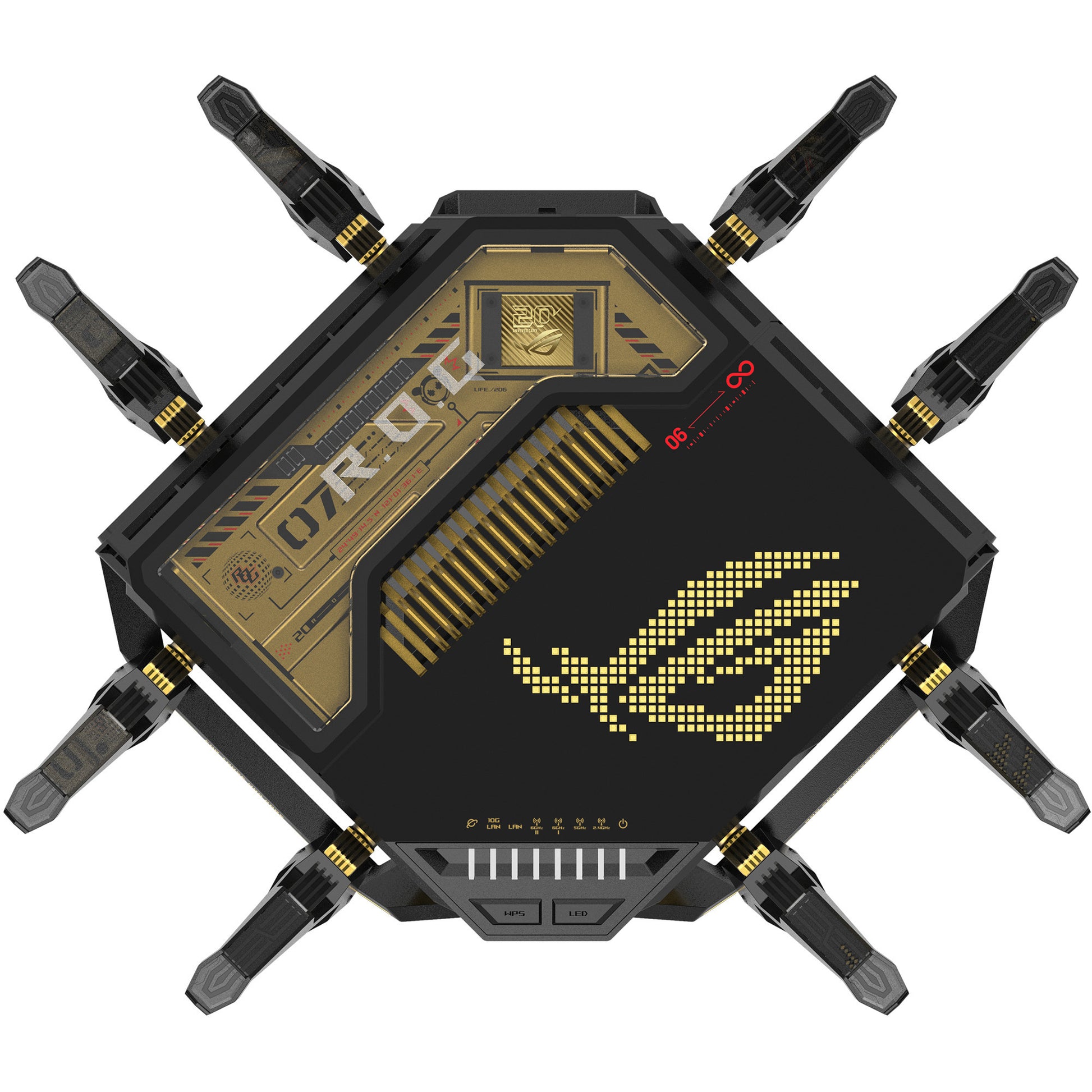 Asus Rog Rapture GT-BE98 20th Anniversary Edition Router (schwarz)