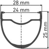 DT Swiss HG 1800 Spline® 28 25 mm CL Vorderrad