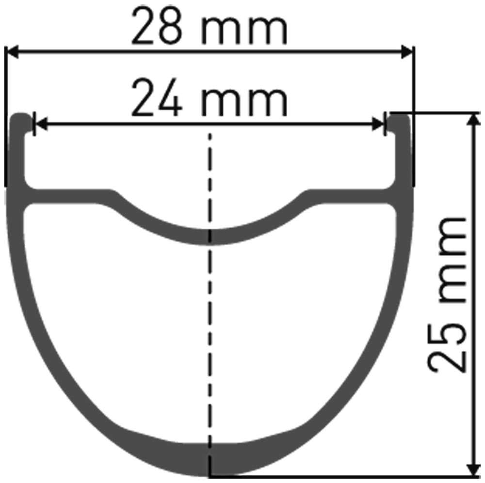DT Swiss HG 1800 Spline® 28 25 mm CL Vorderrad