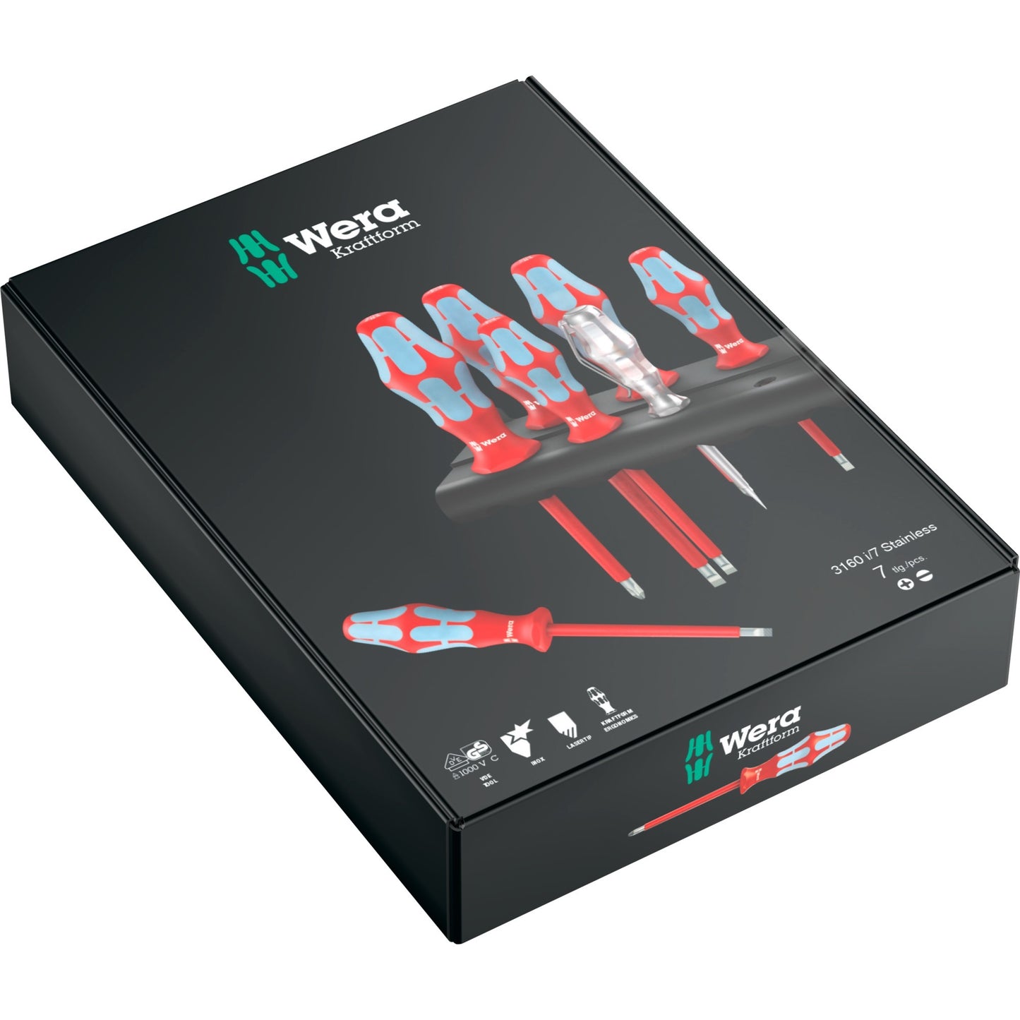 Wera 3165 I 6 Schraubendreher -Set, Edelstahl + Re