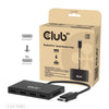 Club 3D DisplayPort Quad Monitor Hub MST 4x 4K30Hz DisplayPort Splitter (Schwarz)