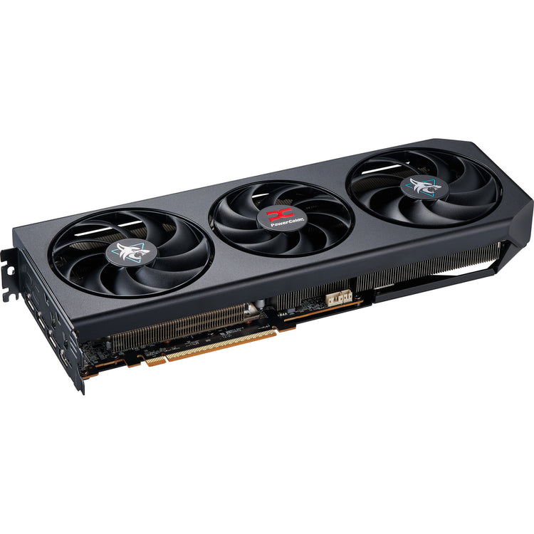 Powercolor Radeon RX 9070 Gre Hellhound 12GB GDDR6 Grafikkarte (schwarz, RDNA4, 3x Display Port, 1x HDMI 2.1)