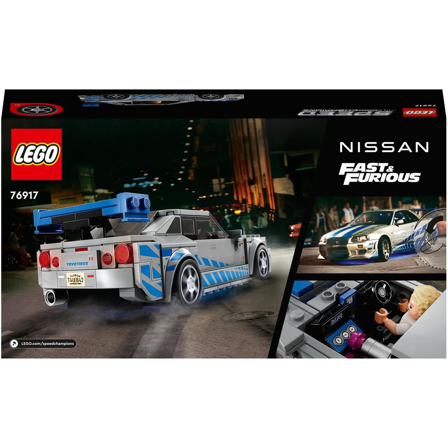 Lego Lego Speed ​​Champions 76917 2 Fast 2 Furious Nissan Skyline GT-R (R34)