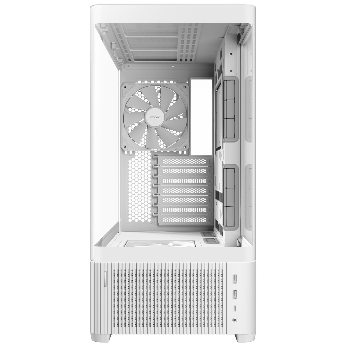 Antec C6 Curve Air Midi-Tower-Gehäuse (weiß | 2x USB-A | 1x USB-C | gehärtetes Glas)