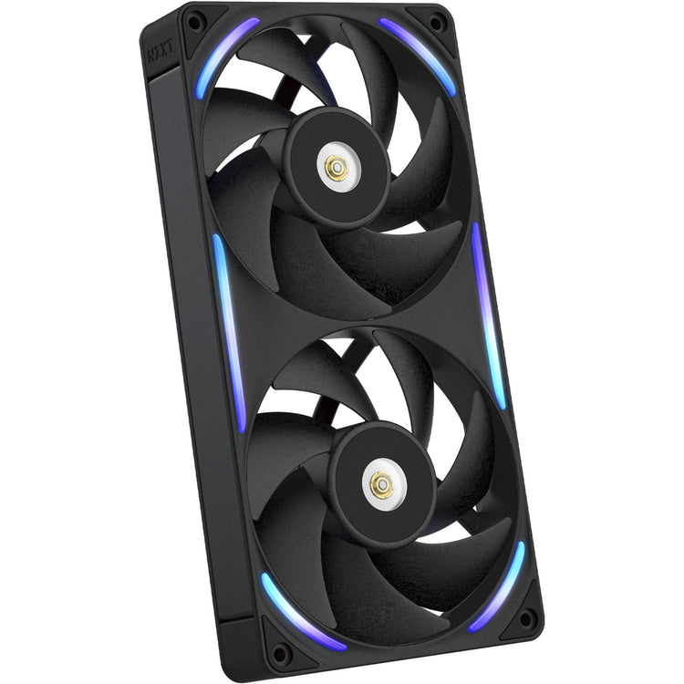Nzxt f240x RGB-Gehäuselüfter (schwarz, 2 Stück, 240 x 120 x 30 mm, PWM)