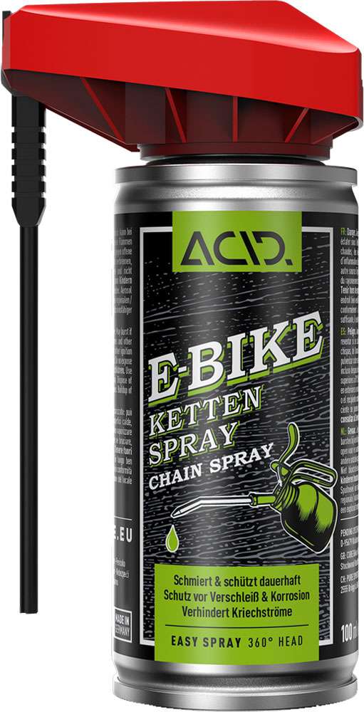 Saures E-Bike-Kettenspray