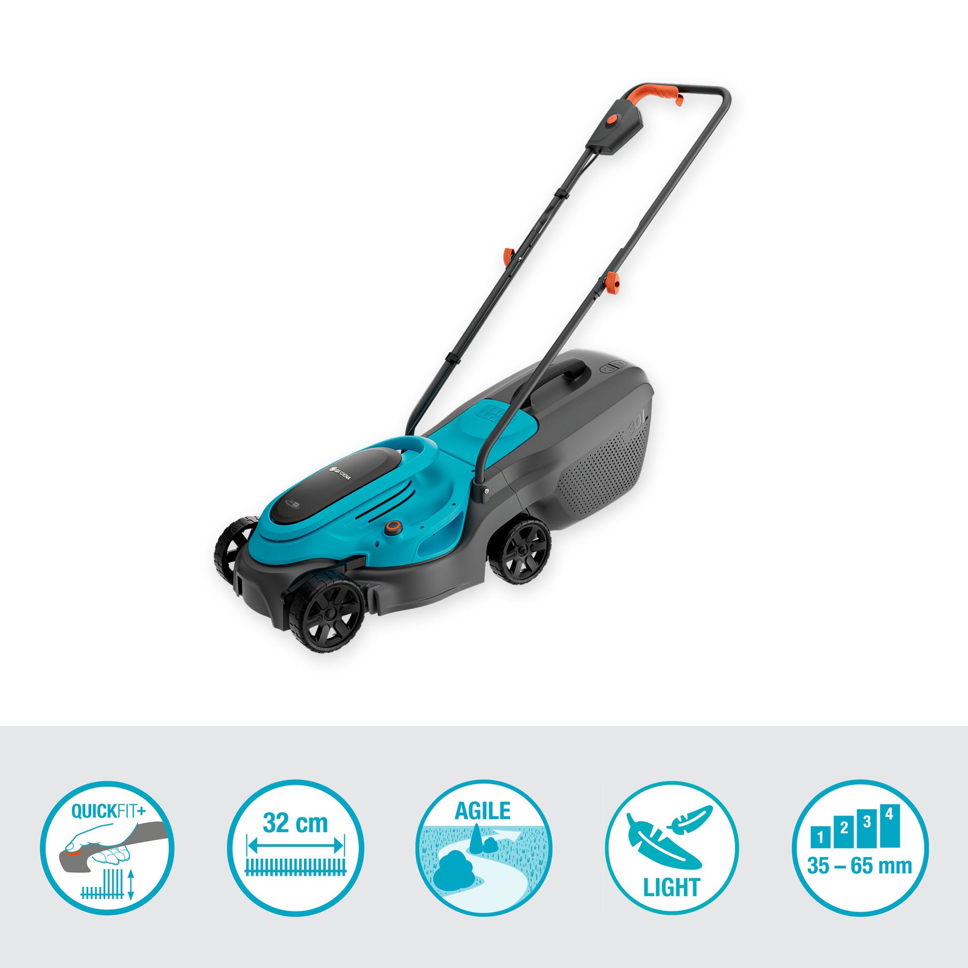 Gardena Akku-Rasenmäher Easymax 3218 V P4A Solo