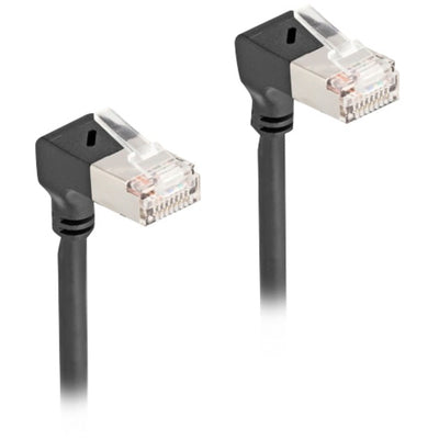 Delock RJ45 Network Cable Cat.6a S FTP Slim 90 ° nach unten