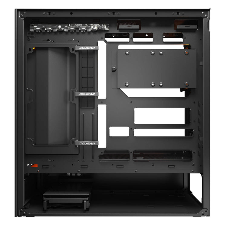 Cougar cfv235 Mesh Midi-Tower-Gehäuse (schwarz | 2x USB-A | 1x USB-C | RGB | gehärtetes Glas)