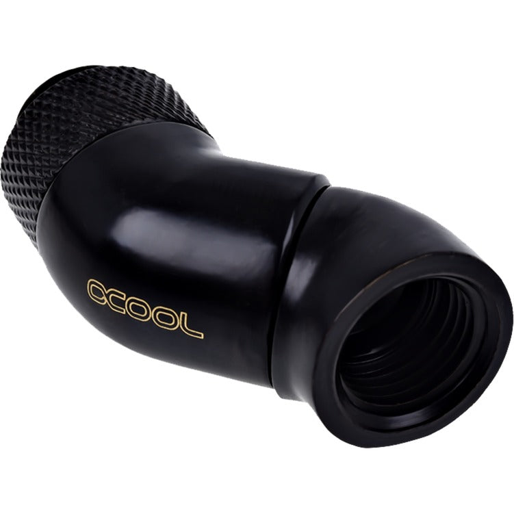 Alphacool Eiszapfen Winkeladapter Doppel-45 Grad Anschluss (schwarz)