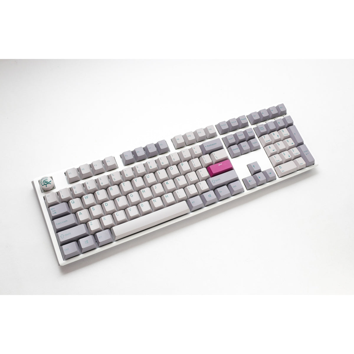 Ducky One 3 Mist Grey, Tastatur (Hellgrau, US-Layout, Cherry MX Red, RGB-LED, Double-Shot PBT, Hot-Swap-fähig, Quack-Mechanik)