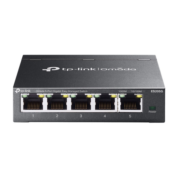 Tp-Link Omada ES205G 5-Port Gigabit Easy Managed Switch (Schwarz)