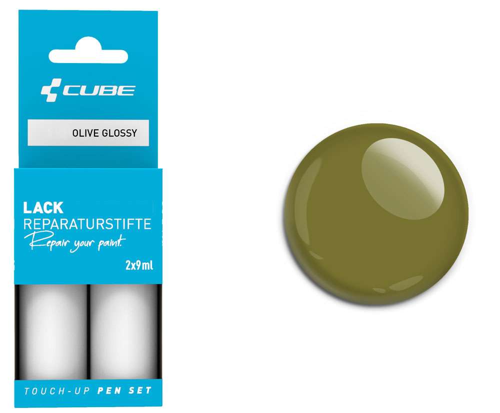 Cube Lackstift-Set oliv glänzend