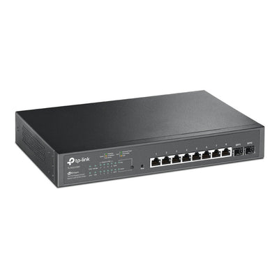 Tp-link Omada SG2210MP Jetstream 10-Port Gigabit Smart Switch (schwarz, 8x PoE+, 2x Gigabit SFP)